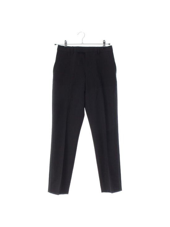Celine Pants - Celine Wool Side Line Trousers Long Pants Black 36